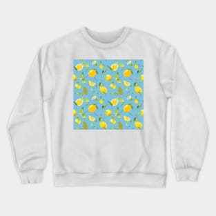 watercolor lemon leaves 5 Crewneck Sweatshirt